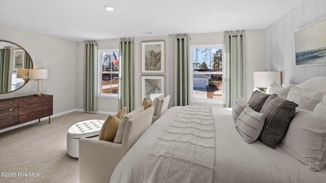 205 Wood St, La Grange, NC 28551 - carpeted bedroom with multiple windows and recessed lighting