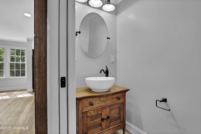 2971 Penderlea Hwy, Burgaw, NC 28425 - bathroom with vanity and wood finished floors
