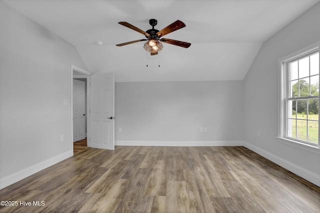 2971 Penderlea Hwy, Burgaw, NC 28425 - bonus room with lofted ceiling, wood finished floors, and ceiling fan