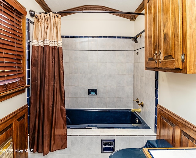 108 Perry Dr, Goldsboro, NC 27530 - full bathroom featuring shower / bath combination with curtain