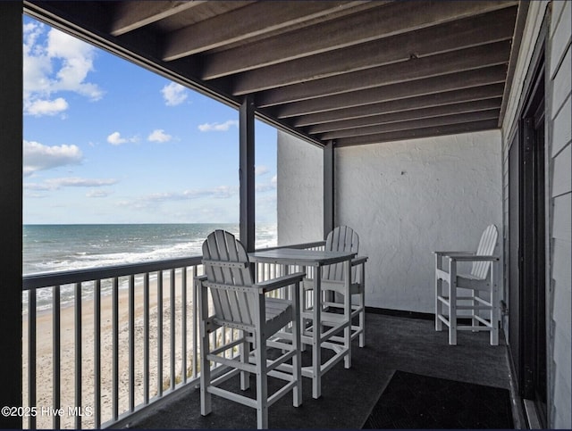1896 New River Inlet Rd Unit 1310, North Topsail Beach, NC 28460 - balcony with view of water and beach