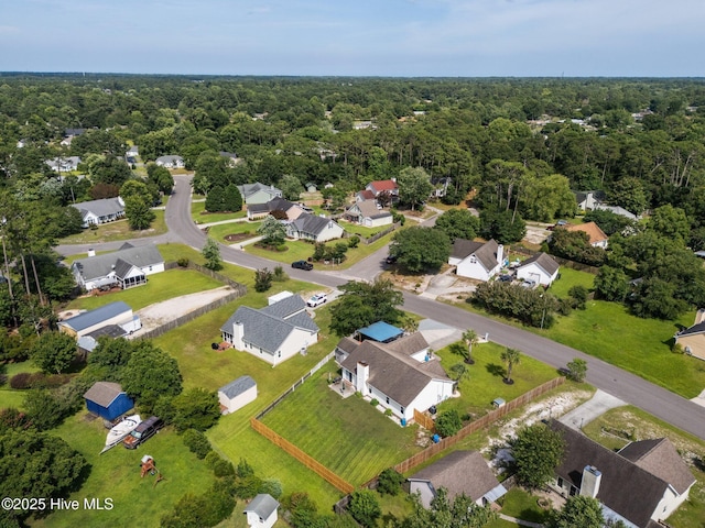 1005 Pleasant Dale Dr, Wilmington, NC 28412 - aerial perspective of suburban area featuring a forest