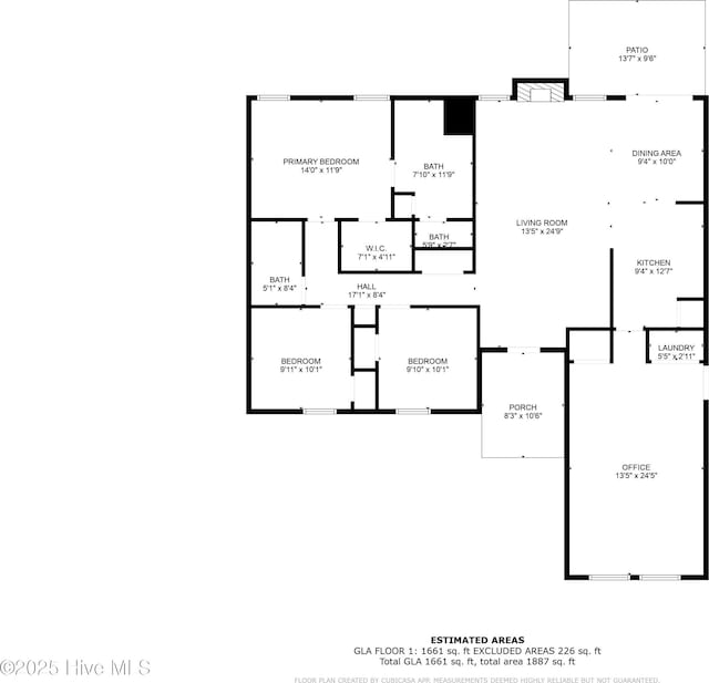 1005 Pleasant Dale Dr, Wilmington, NC 28412 - view of floor plan / room layout