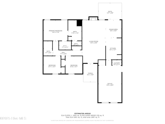 1005 Pleasant Dale Dr, Wilmington, NC 28412 - view of home floor plan