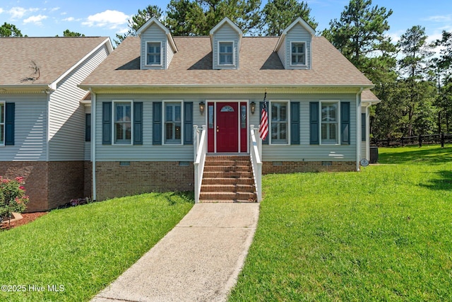 7405 Chickadee Ct, Sanford, NC 27332 - cape cod-style house with crawl space and a shingled roof