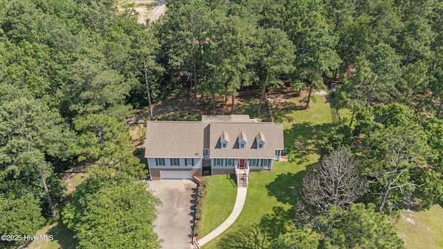 7405 Chickadee Ct, Sanford, NC 27332 - view of subject property featuring a heavily wooded area