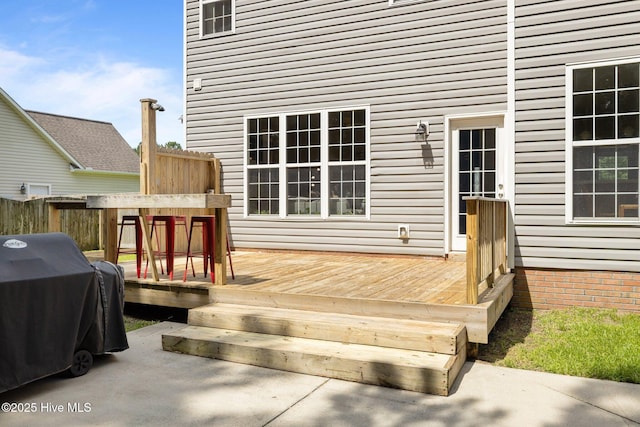 324 Foster Creek Rd, Swansboro, NC 28584 - deck featuring grilling area