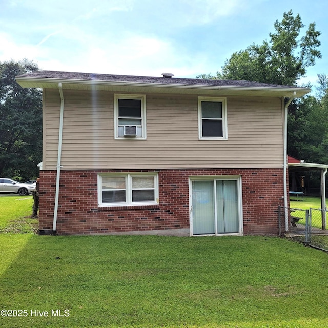 204 Tyree Rd, Kinston, NC 28504 - rear view of house featuring brick siding