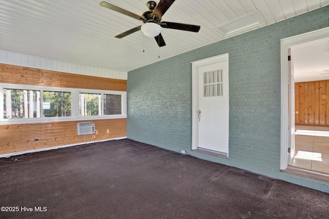 377 Louis Breeden Blvd, Hamlet, NC 28345 - unfurnished sunroom with a wall mounted AC