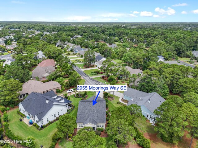 2955 Moorings Way SE, Southport, NC 28461 - aerial view of property and surrounding area featuring nearby suburban area