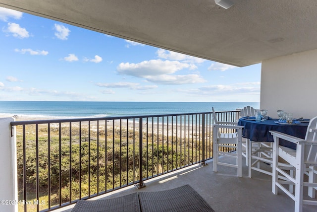 8801 Reed Dr Unit 303W, Emerald Isle, NC 28594 - balcony with view of water and beach