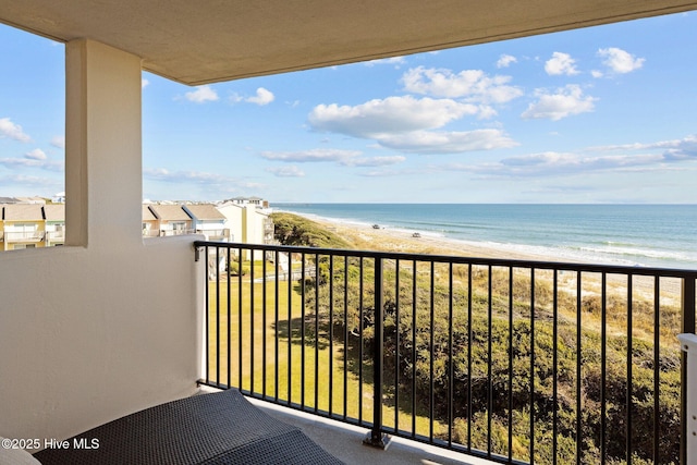 8801 Reed Dr Unit 303W, Emerald Isle, NC 28594 - balcony featuring view of water and beach