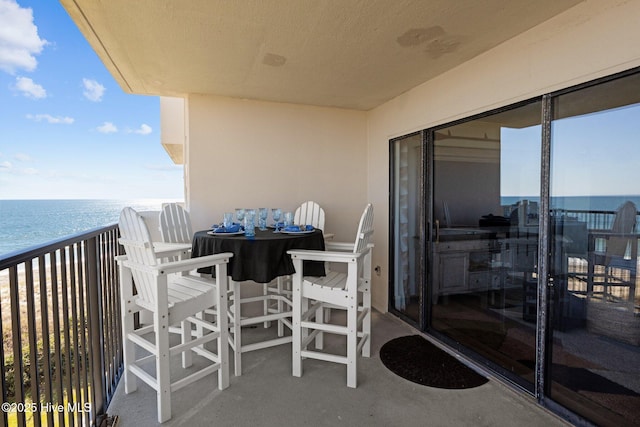 8801 Reed Dr Unit 303W, Emerald Isle, NC 28594 - balcony with a water view