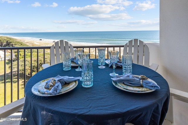 8801 Reed Dr Unit 303W, Emerald Isle, NC 28594 - balcony with view of water and beach