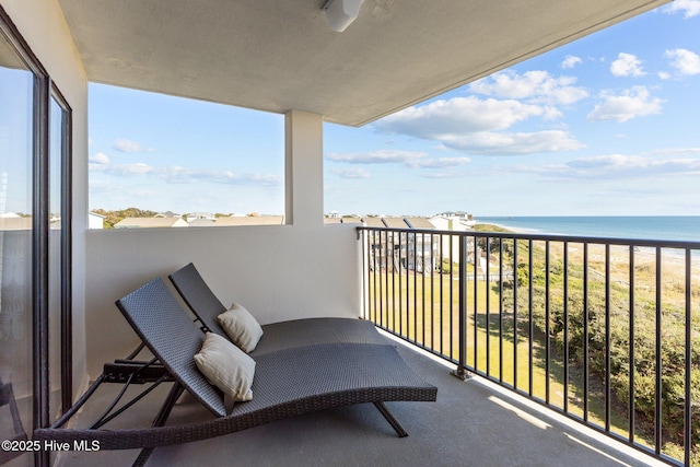 8801 Reed Dr Unit 303W, Emerald Isle, NC 28594 - balcony featuring view of water and beach
