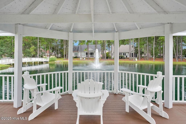 3716 Pond Pine Ct, Southport, NC 28461 - sunroom featuring a water view