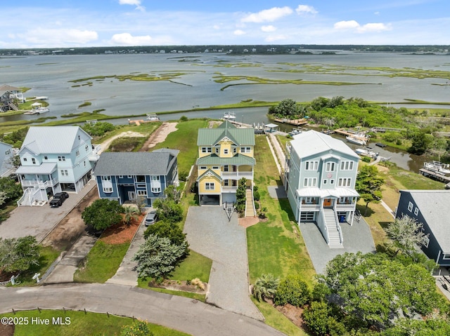 120 Windjammer Dr, Surf City, NC 28445 - aerial view of residential area with a large body of water