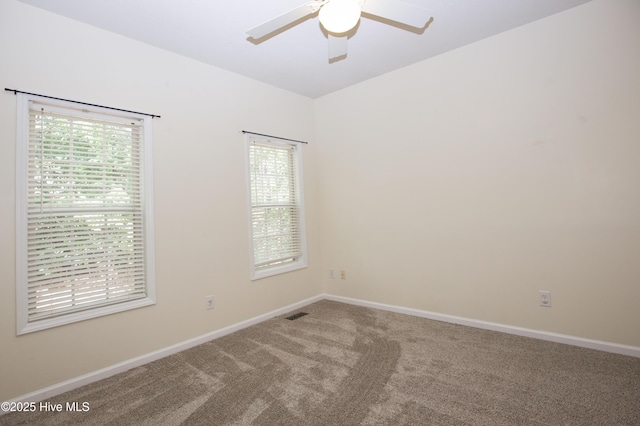 130 Pinecone Ct, Seven Lakes, NC 27376 - carpeted spare room with healthy amount of natural light and ceiling fan