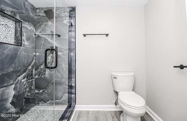 130 Salter Path Rd Unit 74, Pine Knoll Shores, NC 28512 - full bath featuring wood finished floors and a stall shower