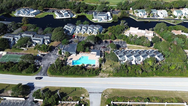 130 Salter Path Rd Unit 74, Pine Knoll Shores, NC 28512 - aerial view of property and surrounding area with a nearby body of water and nearby suburban area