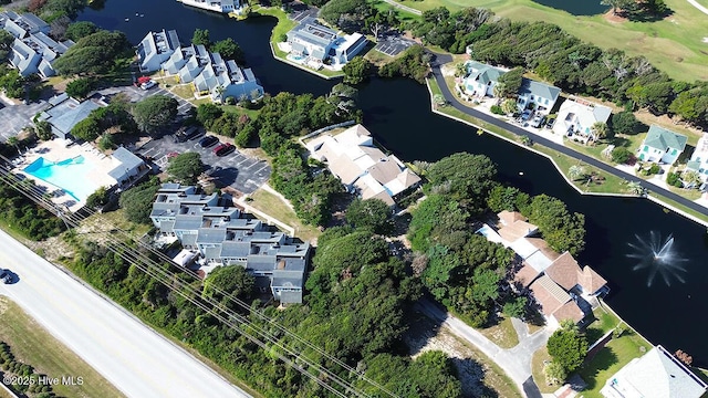 130 Salter Path Rd Unit 74, Pine Knoll Shores, NC 28512 - aerial overview of property's location featuring a large body of water