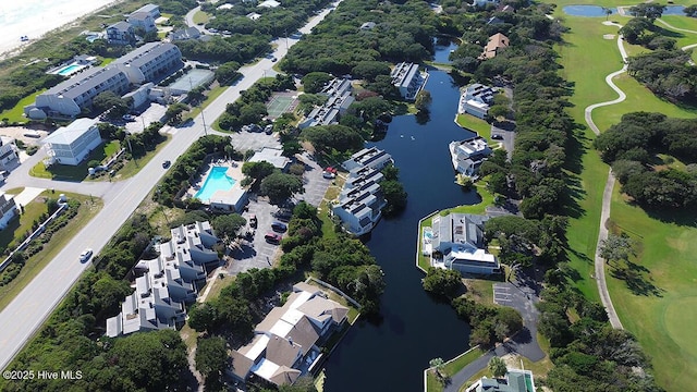 130 Salter Path Rd Unit 74, Pine Knoll Shores, NC 28512 - aerial view of property's location featuring a nearby body of water