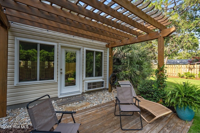 133 Graystone Rd, Wilmington, NC 28411 - deck featuring a pergola