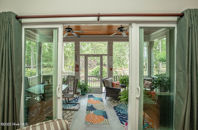 595 Wicklow Sq SW, Ocean Isle Beach, NC 28469 - sunroom with ceiling fan