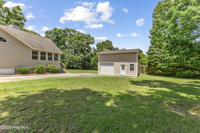 103 Coppers Trl, Wilmington, NC 28411 - view of grassy yard featuring an outbuilding and driveway