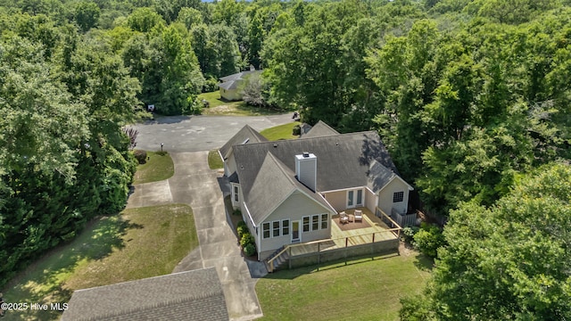103 Coppers Trl, Wilmington, NC 28411 - view of subject property with a heavily wooded area