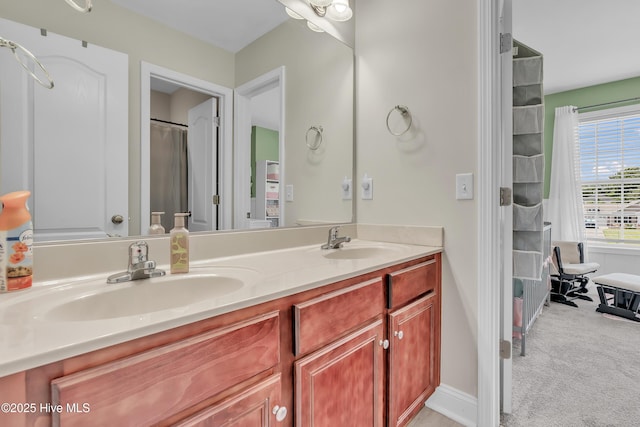 203 Mccain St, Beulaville, NC 28518 - full bath with double vanity and baseboards