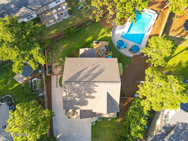 26 Calhoun Ln, Pinehurst, NC 28374 - view from above of property with a pool area