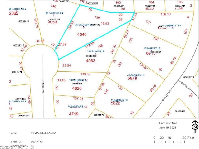 26 Calhoun Ln, Pinehurst, NC 28374 - map of parcels