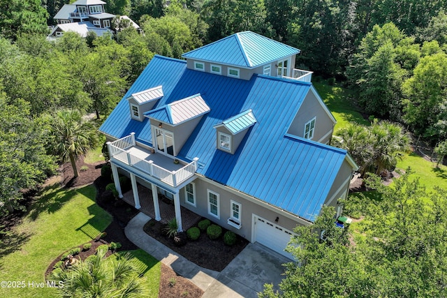 311 S Kingfisher Ln, Hampstead, NC 28443 - aerial view of property and surrounding area featuring a forest