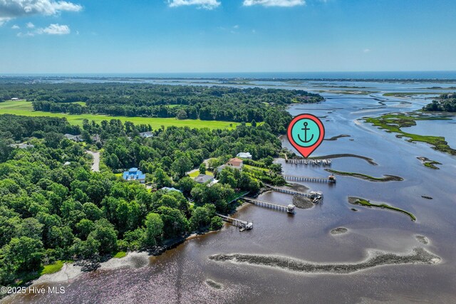 311 S Kingfisher Ln, Hampstead, NC 28443 - drone / aerial view of a nearby body of water