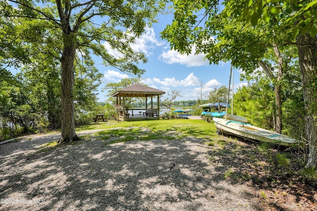 311 S Kingfisher Ln, Hampstead, NC 28443 - view of yard featuring a gazebo