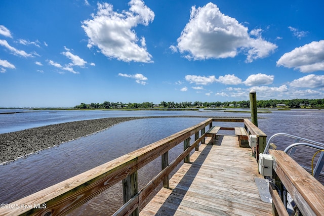 311 S Kingfisher Ln, Hampstead, NC 28443 - dock area featuring a water view