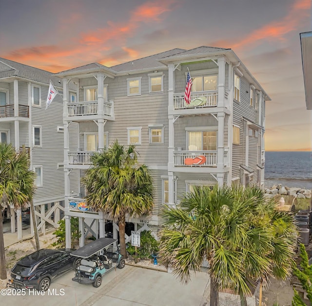 1602 Carolina Beach Ave N Unit 2, Carolina Beach, NC 28428 - property at dusk with a water view
