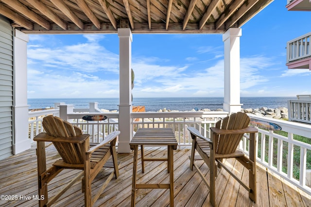 1602 Carolina Beach Ave N Unit 2, Carolina Beach, NC 28428 - deck with a water view