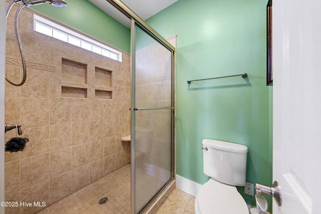1602 Carolina Beach Ave N Unit 2, Carolina Beach, NC 28428 - full bathroom with a shower stall and tile patterned floors