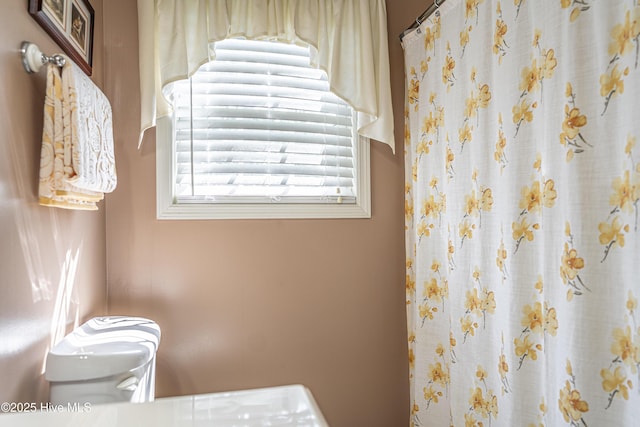 409 S Grace Chapel Church Rd, Hamlet, NC 28345 - full bath with toilet and a shower with curtain