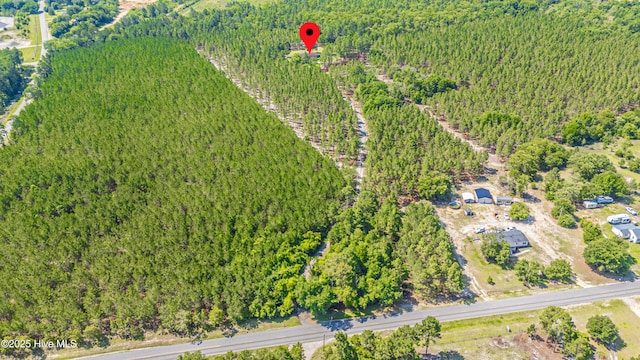 409 S Grace Chapel Church Rd, Hamlet, NC 28345 - aerial overview of property's location with a heavily wooded area