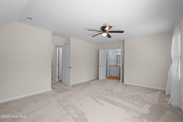 3313 Aster Ct, Wilmington, NC 28409 - unfurnished bedroom with light colored carpet and connected bathroom