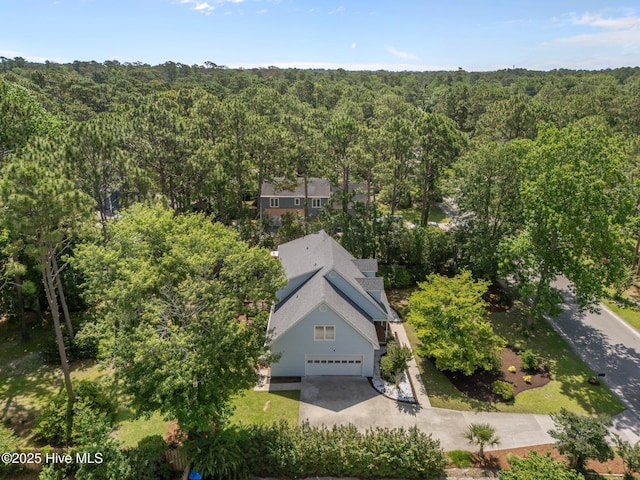 3313 Aster Ct, Wilmington, NC 28409 - view from above of property featuring a heavily wooded area