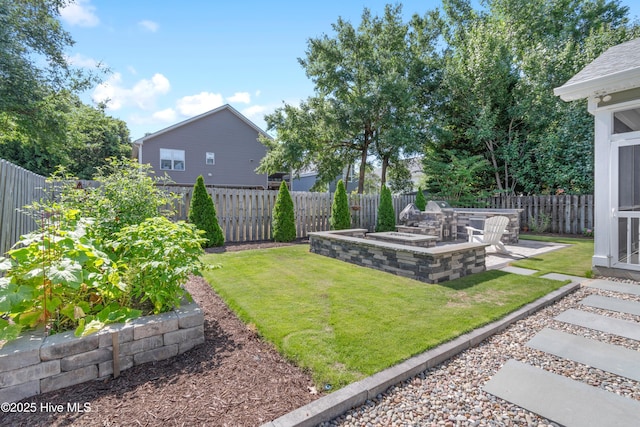 102 SW 4th St, Oak Island, NC 28465 - fenced backyard with a patio