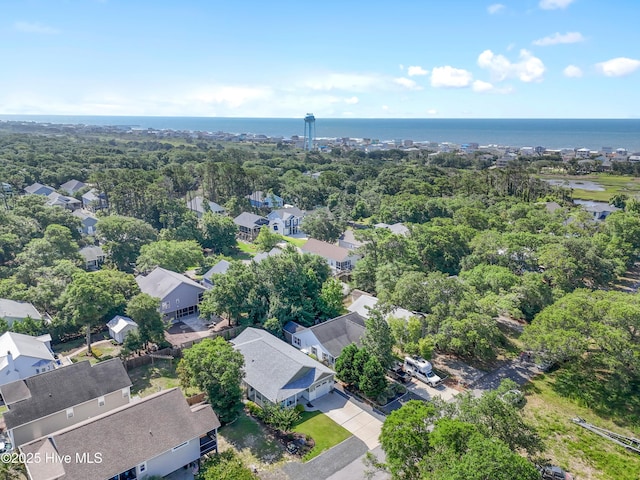 102 SW 4th St, Oak Island, NC 28465 - aerial view of property's location featuring nearby suburban area and a nearby body of water