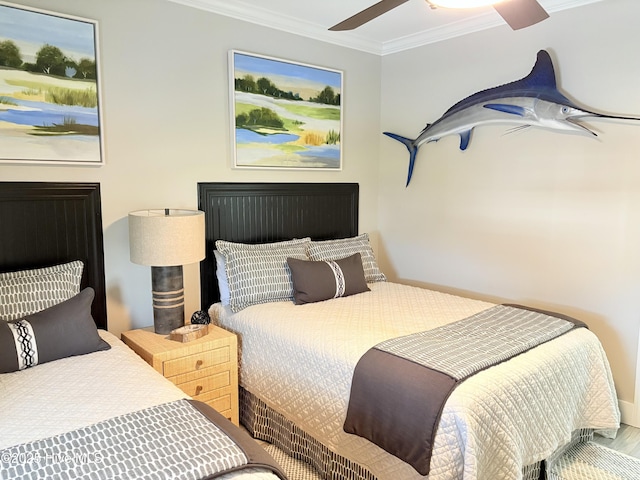 23 Leland St, Ocean Isle Beach, NC 28469 - bedroom featuring ornamental molding