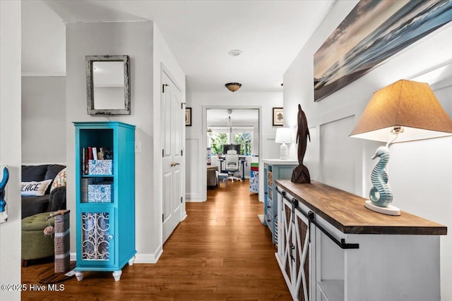 1484 Rays Bridge Rd, Whispering Pines, NC 28327 - corridor featuring wood finished floors