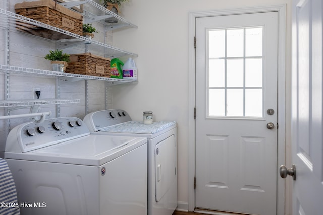 337 Brewington Rd, Clinton, NC 28328 - washroom with washing machine and dryer and healthy amount of natural light