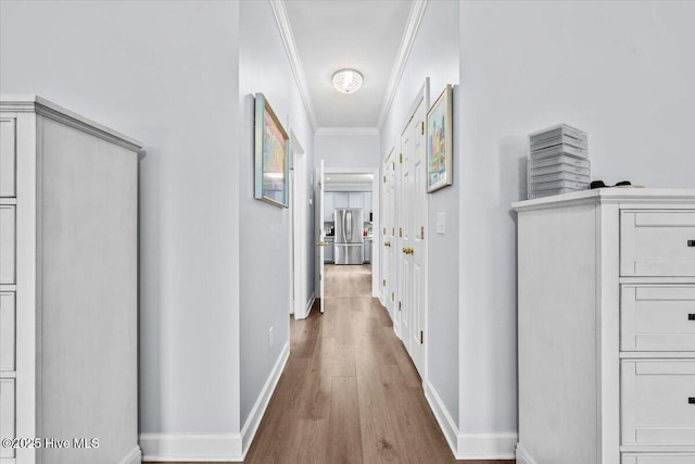 4465 Orchard Knob Ln, High Point, NC 27265 - hall with wood finished floors and ornamental molding